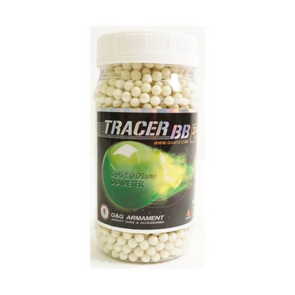 Шары трассерные G&G Tracer 0,28 г, 2400 штук (зеленые) G-07-245