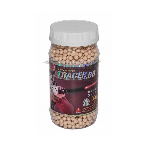 Шары трассерные G&G Tracer 0,25 г, 2400 штук (красные) G-07-213